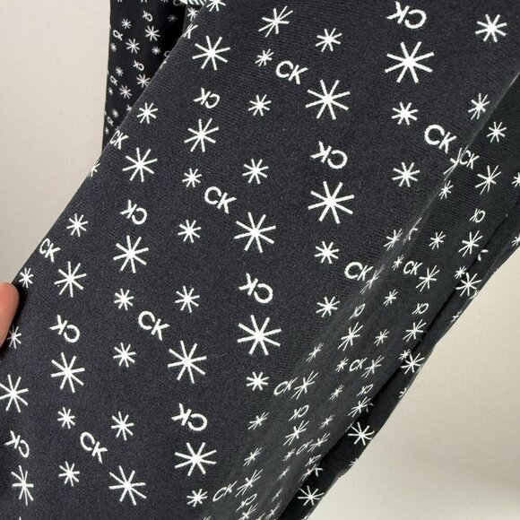Calvin Klein Women's Black Signature Detail Pants & Shorts Pajama Set Sz XL NWOT - Picture 5 of 7